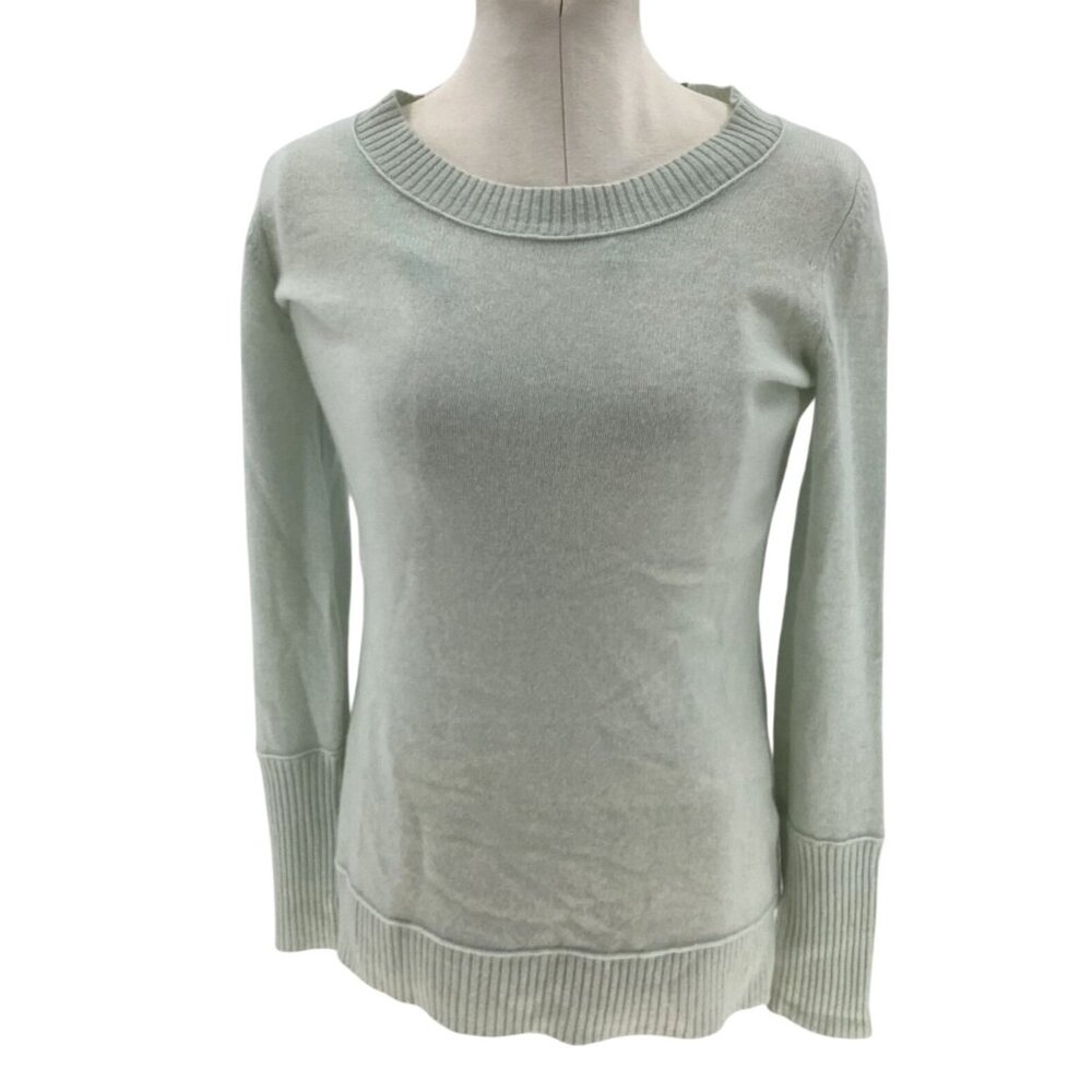 NWT Cynthia Rowley Womens Mint 2-Ply 100% Cashmere Sweater S